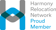 Proud Member logo for the Harmony Relocation Network