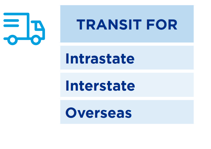 transit for intrastate, interstate, and overseas