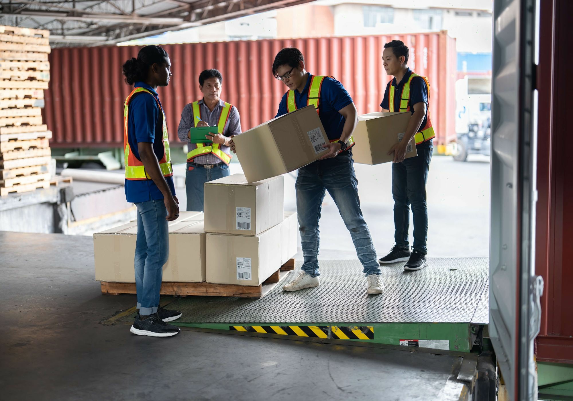 Highly trained corporate moving staff