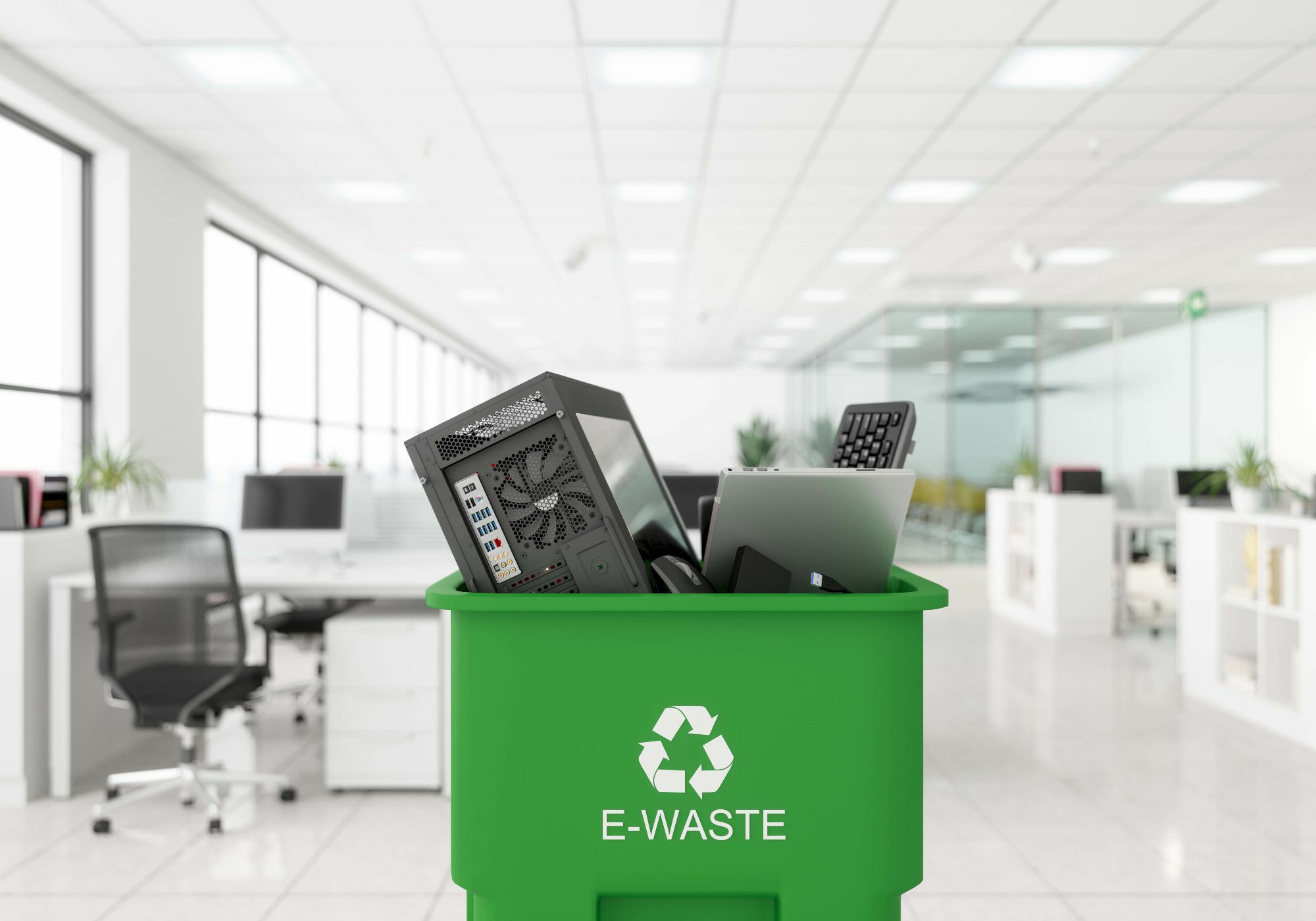 Responsible disposal of excess equipment and company rubbish